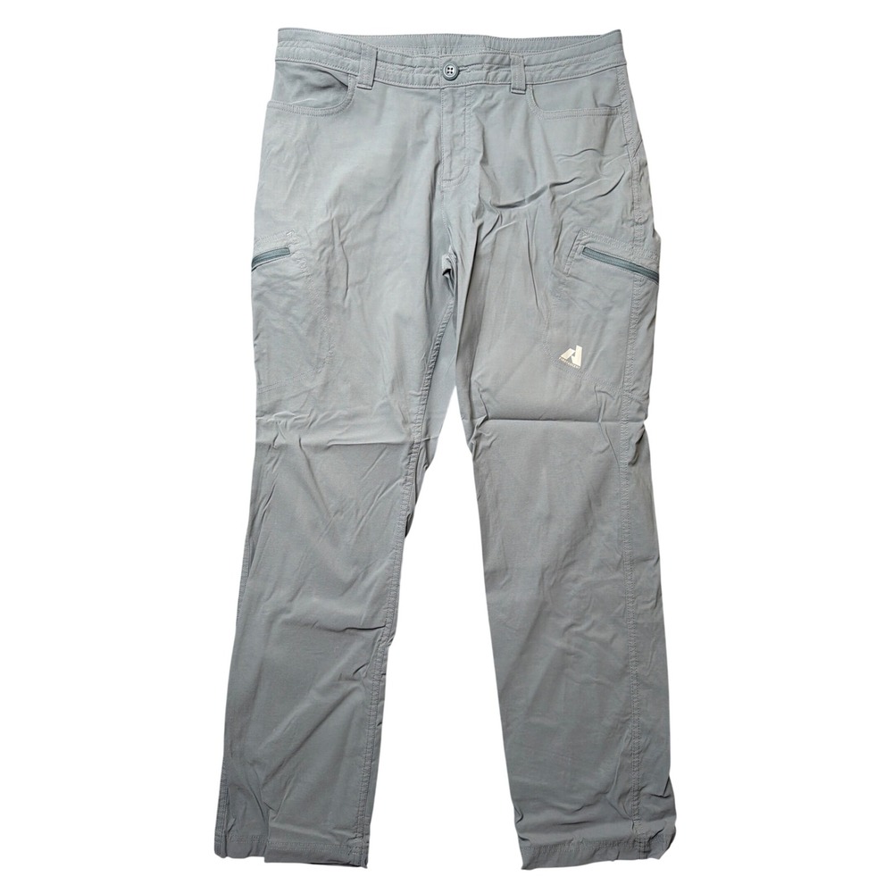 Eddie Bauer Pants Womens 12 First Ascent Guide Gray Hiking Outdoor Stretch